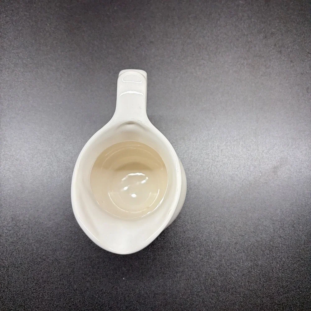 Vintage Small White Ceramic Creamer or any liquid Pitcher 4 1/2